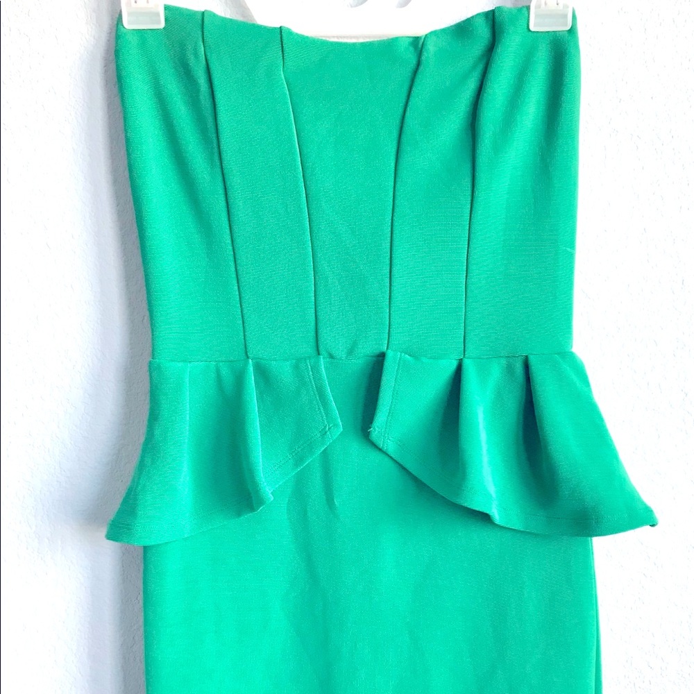 Green mini dress, suiteblanco brand, size M